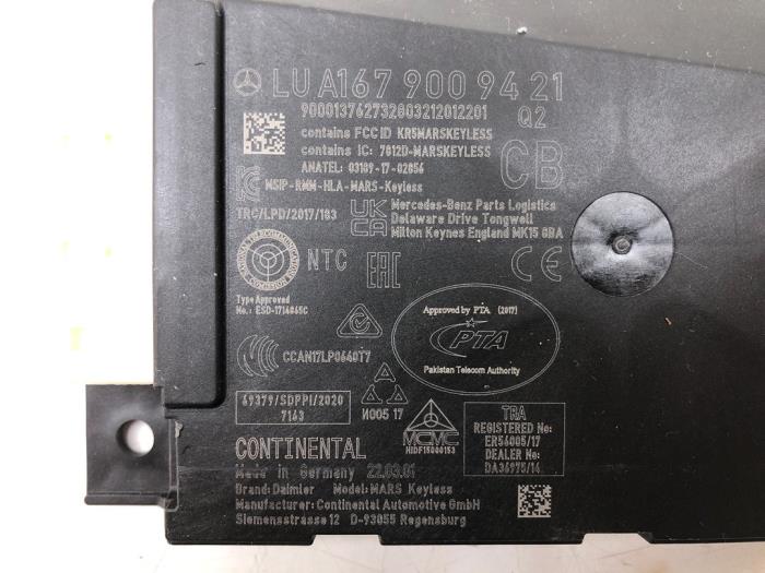 Używane Modul keyless vehicle Mercedes B (W247) 1.3 B-250 e Turbo 16V Cena € 72,45 Procedura marży oferowane przez Wessel Parts & Service B.V.