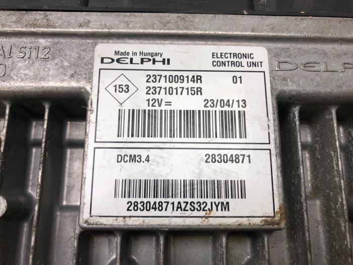 Used Engine management computer Renault Megane III Berline (BZ) 1.5 dCi 90 Price € 156,45 Margin scheme offered by Wessel Parts & Service B.V.