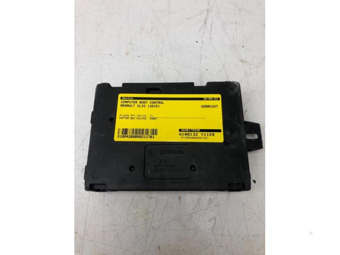 Used Body control computer Renault Clio IV (5R) 1.2 16V Price € 72,45 Margin scheme offered by Wessel Parts & Service B.V.