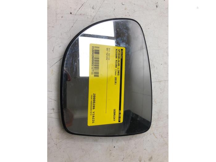 Mirror glass, left from a Nissan Micra (K14) 1.0 IG-T 100 2019
