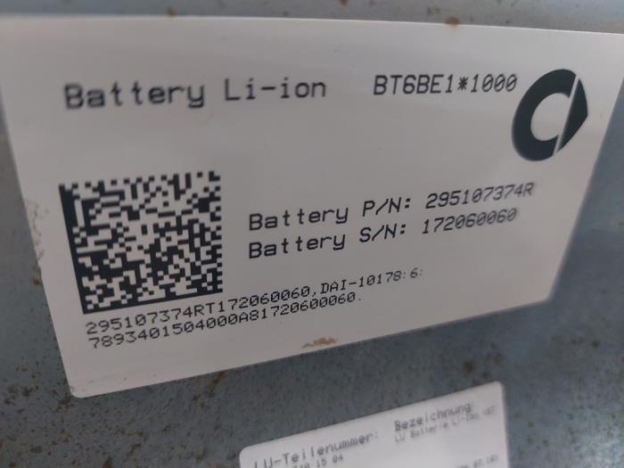 Battery (Hybrid) from a Smart Fortwo Cabrio (453.4) Electric Drive 2017