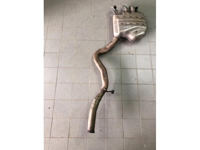 Exhaust rear silencer from a Mercedes-Benz S (W222/V222/X222) 3.0 S-350 BlueTec, S-350 d 24V 2014