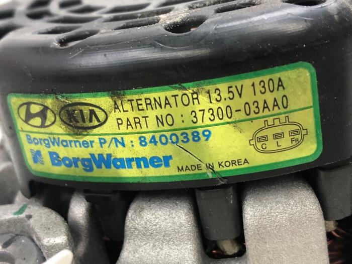 Begagnade Dynamo Hyundai i30 (PDEB5/PDEBB/PDEBD/PDEBE) 1.4 T-GDI 16V Pris € 93,45 Marginaltabell erbjuds av Wessel Parts & Service B.V.