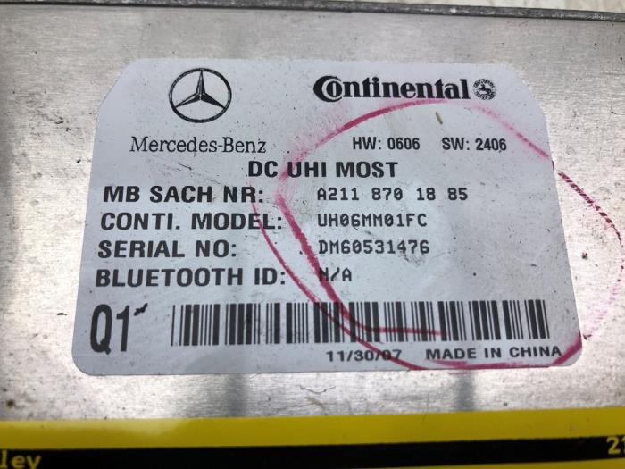 Usados Módulo Bluetooth Mercedes ML II (164/4JG) 3.0 ML-320 CDI 4-Matic V6 24V Precio € 51,45 Norma de margen ofrecido por Wessel Parts & Service B.V.