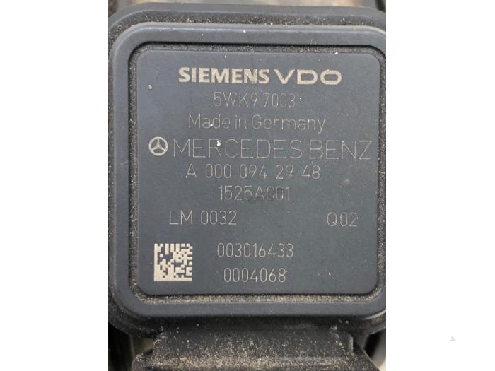 Gebrauchte Luftmengenmesser Mercedes B (W245) 2.0 B-200 CDI 16V Preis € 30,45 Margenregelung angeboten von Wessel Parts & Service B.V.