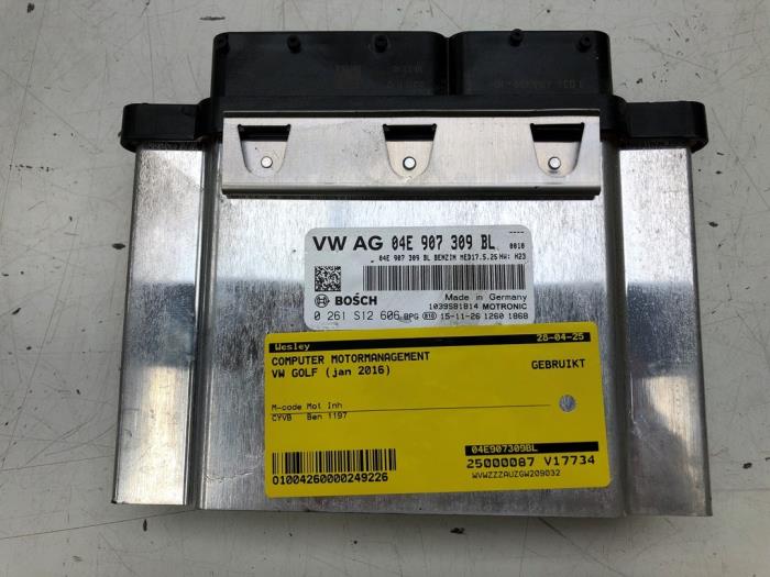 Used Engine management computer Volkswagen Golf VII (AUA) 1.2 TSI 16V Price € 156,45 Margin scheme offered by Wessel Parts & Service B.V.