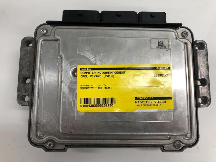 Used Engine management computer Opel Vivaro 2.0 CDTI Price € 156,45 Margin scheme offered by Wessel Parts & Service B.V.