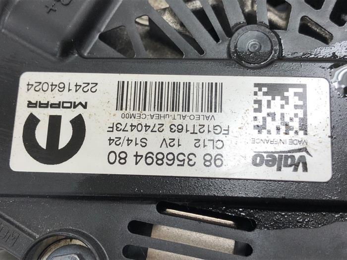 Usados Dinamo Opel Mokka 1.2 Turbo 12V Precio € 40,95 Norma de margen ofrecido por Wessel Parts & Service B.V.