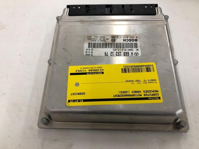 Used Engine management computer Mercedes Vaneo (W414) Price € 131,25 Margin scheme offered by Wessel Parts & Service B.V.