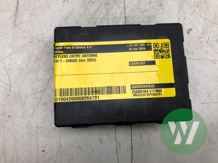 Gebrauchte Keyless Entry-Antenne Volkswagen T-Cross 1.5 TSI 16V Preis € 36,75 Margenregelung angeboten von Wessel Parts & Service B.V.