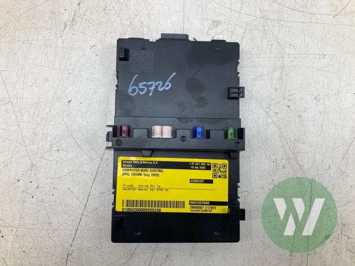 Used Body control computer Opel Vivaro 2.0 Diesel 145 Price € 471,45 Margin scheme offered by Wessel Parts & Service B.V.