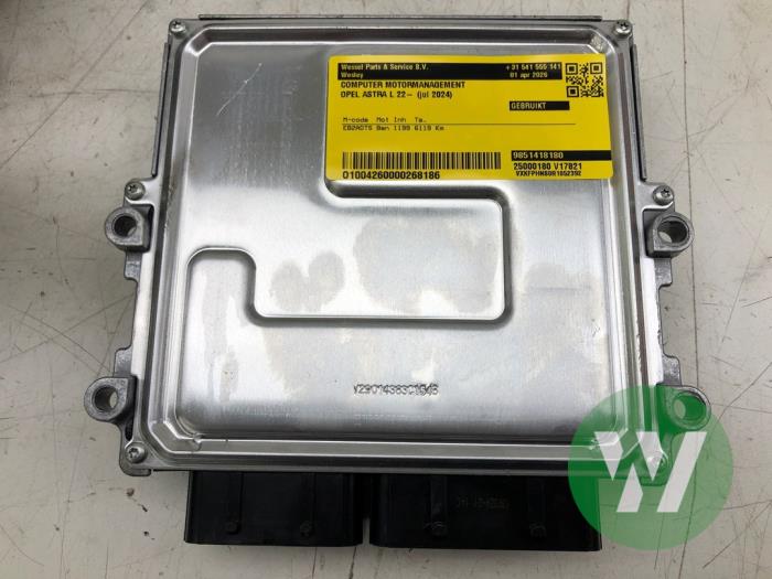 Used Engine management computer Opel Astra L (F3/FB/FM/FP) 1.2 Turbo 130 12V Price € 156,45 Margin scheme offered by Wessel Parts & Service B.V.