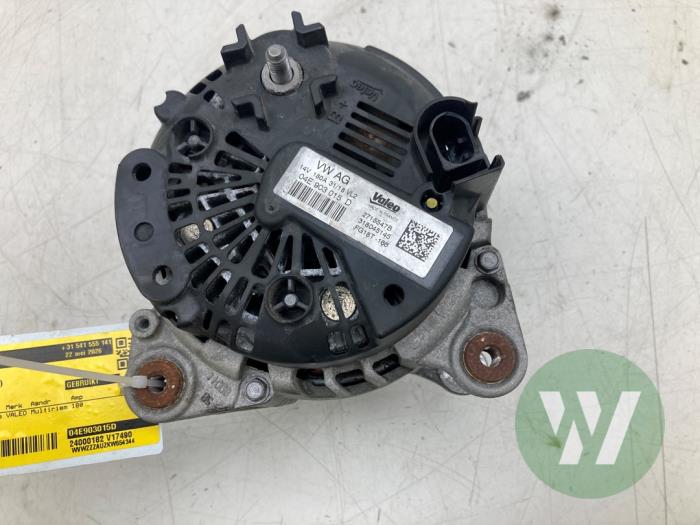 Begagnade Dynamo Volkswagen Golf Sportsvan (AUVS) 1.5 TSI Evo BlueMotion 16V Pris € 57,75 Marginaltabell erbjuds av Wessel Parts & Service B.V.