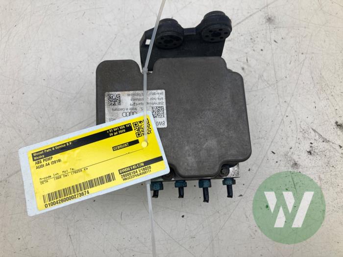 Używane Pompa ABS Audi A4 Allroad Quattro (B9) 2.0 TDI 16V Cena € 208,95 Procedura marży oferowane przez Wessel Parts & Service B.V.