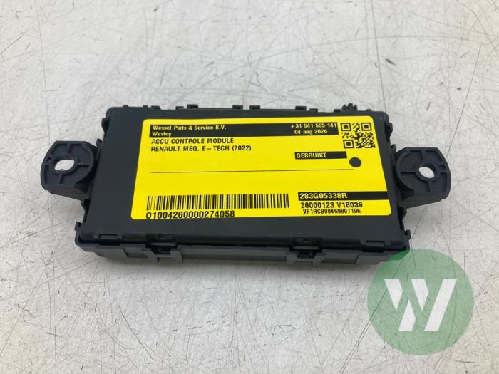 Używane Moduł sterujący akumulatora Renault Megane E-Tech (RCB) 60 kWh Cena € 120,75 Procedura marży oferowane przez Wessel Parts & Service B.V.