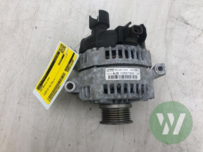 Dynamo Opel Astra K Sports Tourer, 2015 / 2022 1.6 CDTI 110 16V, Kombi, Diesel, 1.598cc, 81kW (110pk), FWD, B16DTN; B16DTE; B16DTU; B16DTI, 2016-04 / 2019-08 (Begagnad)
