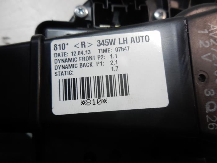 Heating and ventilation fan motor from a Toyota Auris (E18) 1.8 16V Hybrid 2013
