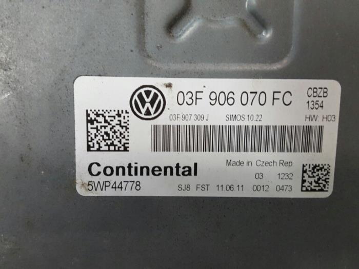 Used Engine management computer Volkswagen Polo V (6R) 1.2 TSI Price € 65,00 Margin scheme offered by De Witte Boerderij AutoMotive