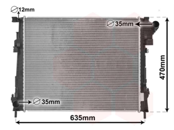Radiator from a Renault Trafic 2010