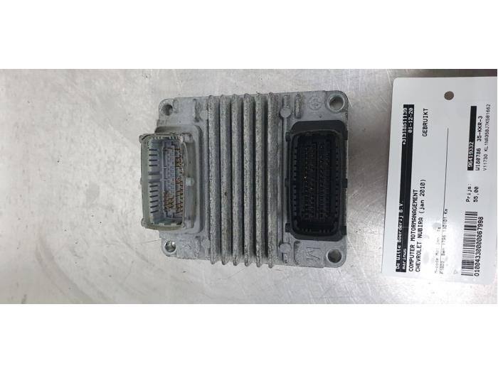 Used Engine management computer Chevrolet Nubira Wagon (J100) 1.8 16V Price € 55,00 Margin scheme offered by De Witte Boerderij AutoMotive