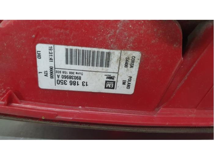 Taillight, left from a Opel Corsa D 1.2 16V 2008