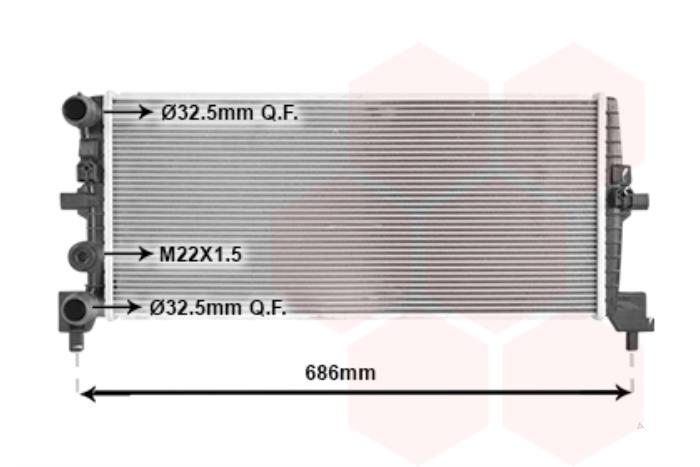 New Radiator Volkswagen UP Price € 119,16 Inclusive VAT offered by De Witte Boerderij AutoMotive