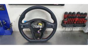 Used Steering wheel Seat Leon (5FB) 2.0 TDI Ecomotive 16V Price € 195,00 Margin scheme offered by De Witte Boerderij B.V.