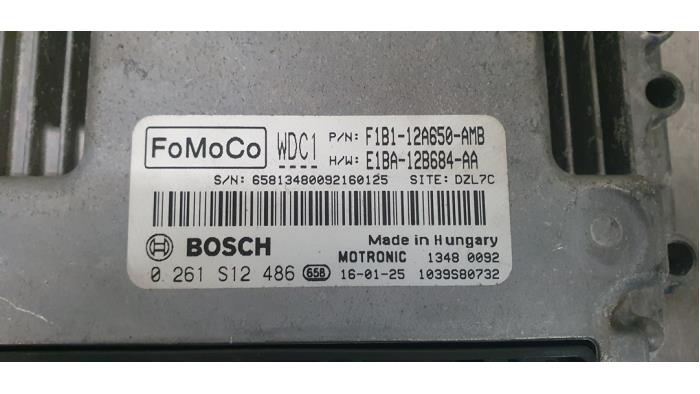 Engine management computer Ford Fiesta 6 (JA8), 2008 / 2018 1.0 EcoBoost 12V 100, Hatchback, Petrol, 998cc, 74kW (101pk), FWD, SFJA; SFJB; SFJC; SFJD, 2013-01 / 2017-04 (Used)