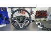 Steering wheel from a Honda Insight (ZE2), 2009 / 2014 1.3 16V VTEC, Hatchback, Electric Petrol, 1.339cc, 65kW (88pk), FWD, LDA3, 2009-04 / 2014-02, ZE2 2011