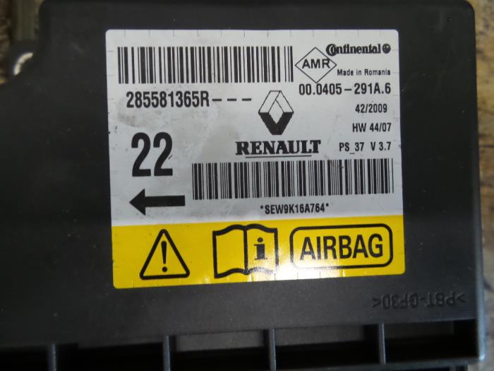Zestaw+Modul poduszki powietrznej z Renault Megane III Berline (BZ) 1.5 dCi 90 2010