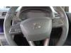 Poduszka powietrzna lewa (kierownica) z Seat Ibiza V (KJB), 2017 1.0 TSI 12V, Hatchback, 4Dr, Benzyna, 999cc, 85kW (116pk), FWD, DKRF, 2018-08 2019