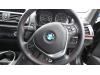 Airbag gauche (volant) d'un BMW 1 serie (F20), 2011 / 2019 118i 1.5 TwinPower 12V, Berline avec hayon arrière, 4 portes, Essence, 1.499cc, 100kW (136pk), RWD, B38B15A, 2015-07 / 2019-06, 1R51; 1R52 2016