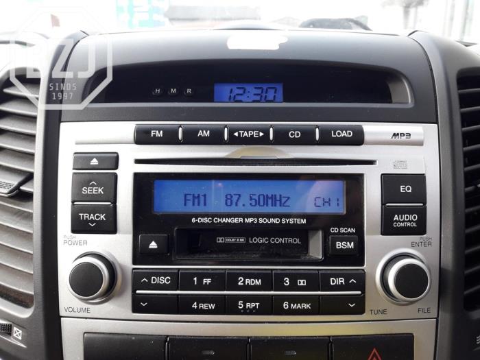 Lecteur CD Hyundai Santa Fee radio, casque stéréo voiture avec clés de  retrait