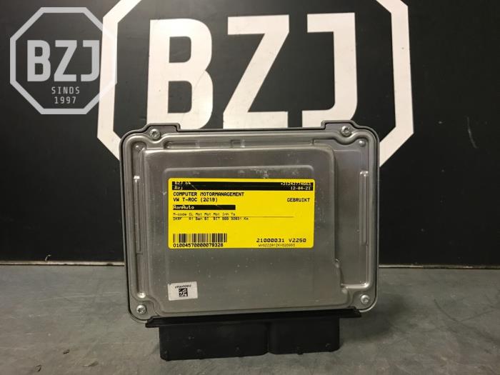 Engine management computer Volkswagen T-Roc I, 2017 1.0 TSI 12V BlueMotion, SUV, Petrol, 999cc, 85kW (116pk), FWD, CHZJ; DKRF; DUSA, 2017-07 (Used)