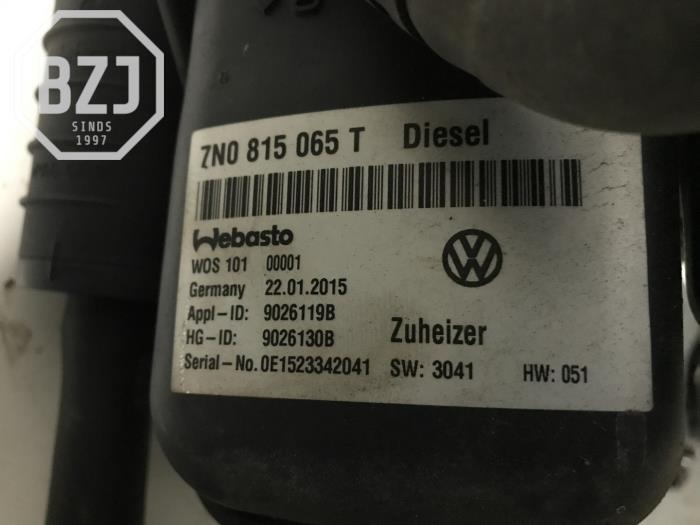 Calefactor de un Volkswagen Sharan (7N) 2.0 TDI 16V 2015
