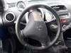 Left airbag (steering wheel) from a Peugeot 107, 2005 / 2014 1.0 12V, Hatchback, Petrol, 998cc, 50kW (68pk), FWD, 384F; 1KR, 2005-06 / 2014-05, PMCFA; PMCFB; PNCFA; PNCFB 2011