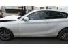 Portière 2portes gauche d'un BMW 1 serie (F21), 2011 / 2019 116d 1.6 16V Efficient Dynamics, Berline avec hayon arrière, 2 portes, Diesel, 1.598cc, 85kW (116pk), RWD, N47D16A, 2011-12 / 2015-02, 1N31; 1N32 2013