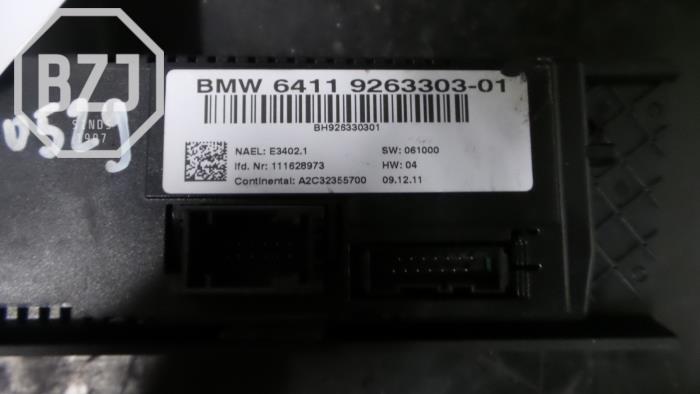 Używane Panel climatronic BMW 1 serie (E82) 118d 16V Cena na żądanie oferowane przez BZJ b.v.