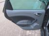 Rear door handle 4-door, left from a Seat Ibiza IV (6J5), 2008 / 2017 1.2 TDI Ecomotive, Hatchback, 4-dr, Diesel, 1.199cc, 55kW (75pk), FWD, CFWA, 2010-06 / 2015-05, 6J5 2011