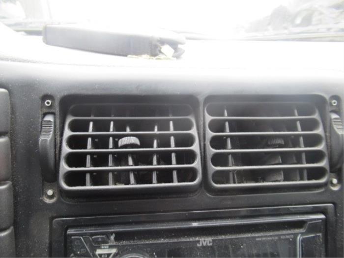 Rejilla de aire de salpicadero de un Volkswagen Caddy II (9K9A) 1.9 D 2003