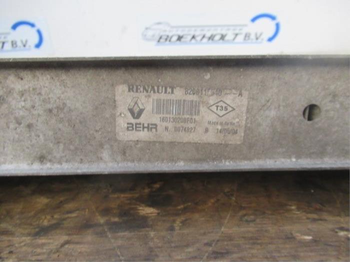Intercooler de un Renault Megane II (BM/CM) 1.5 dCi 80 2004