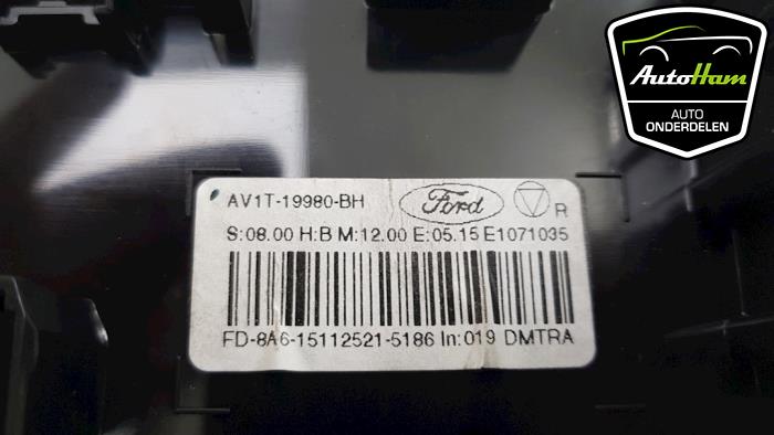 Heizung Bedienpaneel van een Ford B-Max (JK8) 1.6 Ti-VCT 16V Van 2015