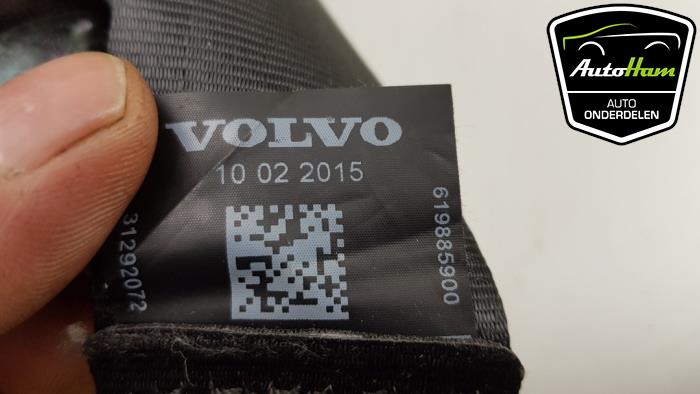 Rear seatbelt, left from a Volvo V40 (MV) 2.0 D3 20V 2015