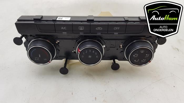 Heater control panel from a Volkswagen Golf VII (AUA) 1.5 TSI Evo BlueMotion 16V 2018