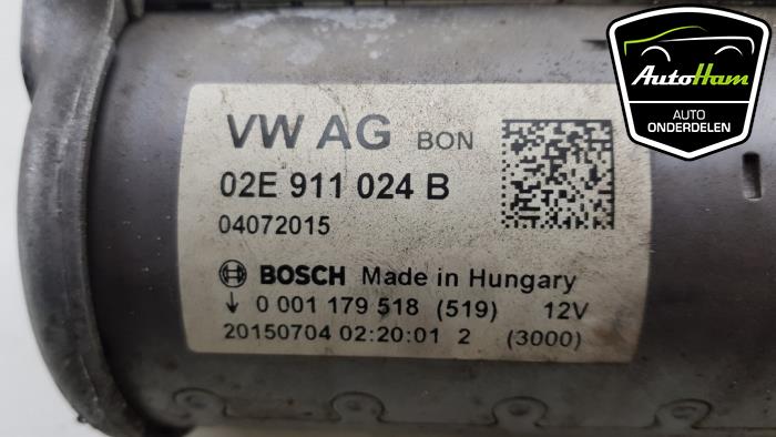 Démarreur d'un Volkswagen Golf VII (AUA) 2.0 R 4Motion 16V 2015
