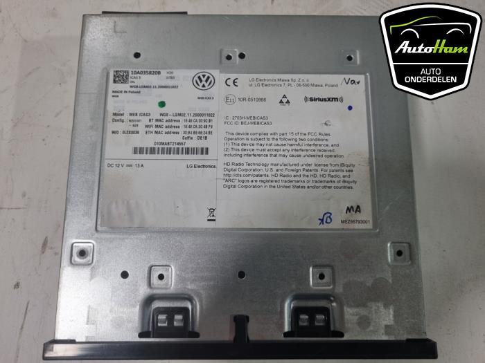 Unidad de control multimedia de un Volkswagen ID.3 (E11) 1st 2021