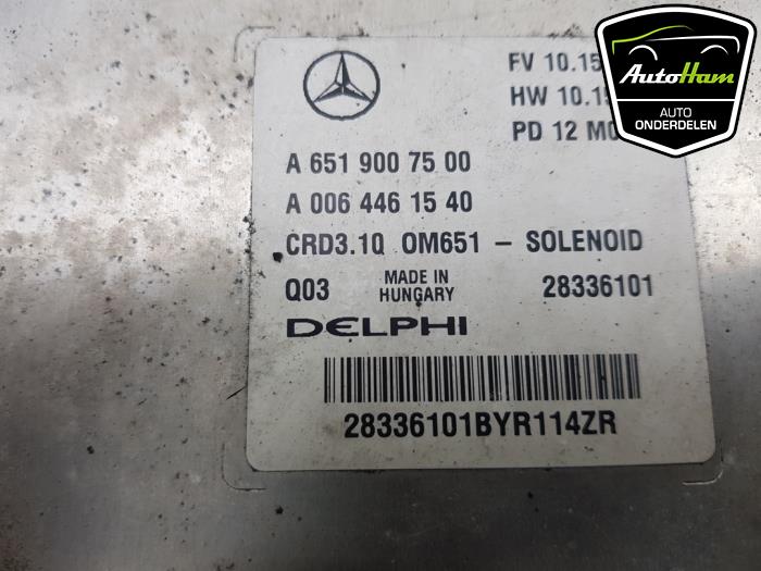 Ordinateur gestion moteur d'un Mercedes-Benz C Estate (S204) 2.2 C-200 CDI 16V BlueEFFICIENCY 2012