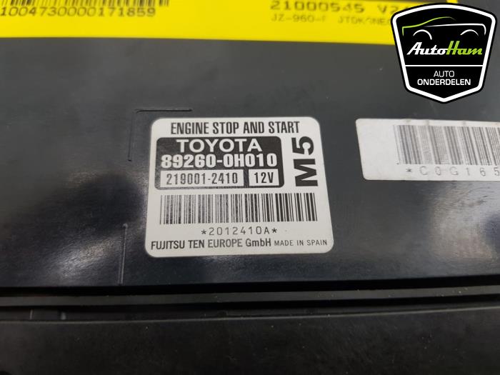 Start/Stop computer from a Toyota Aygo (B40) 1.0 12V VVT-i 2016