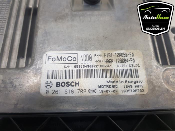 Engine management computer from a Ford Fiesta 7 1.0 EcoBoost 12V 100 2018