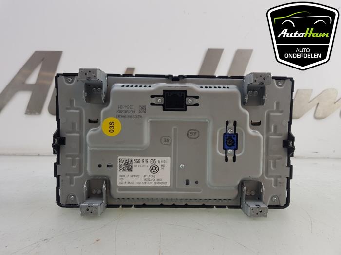 Display Multi Media control unit from a Volkswagen Polo VI (AW1) 1.0 TSI 12V 2018